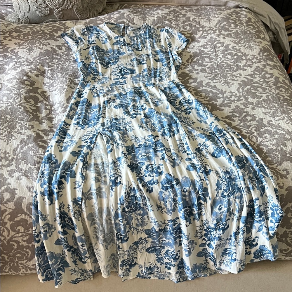 Reformation Gavin Dress in Olympia print, sz 12 - Picture 6 of 9